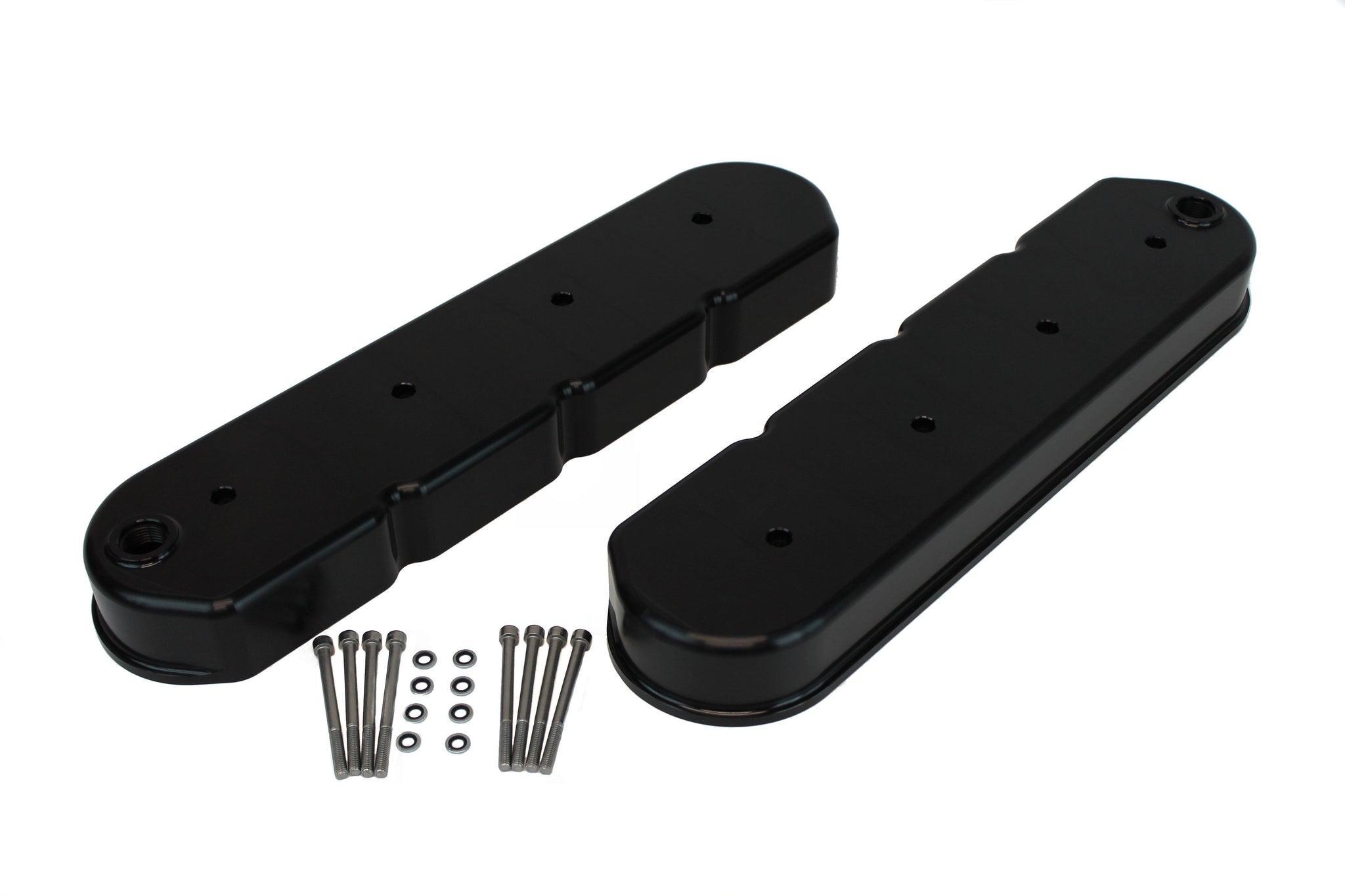 LS Valve Covers Black Anodized Flat